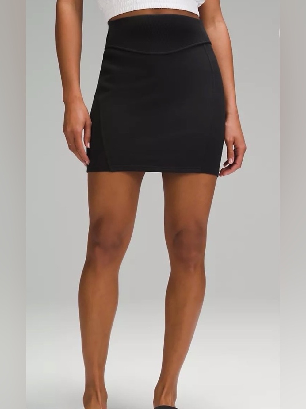 3 pack lululemon Scuba High Rise Mini Skirt Trio in Black, Taupe, and Gray